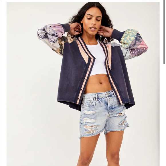 Free People Multi Print Marley Cardigan - Picture 5 of 5